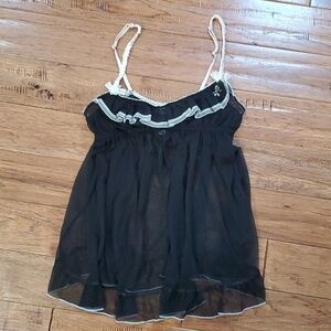 Victoria's Secret lingerie sheer tank top